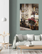 Comfortable Interior 1 by Dennis Carney on GIANT ART - brown architectural