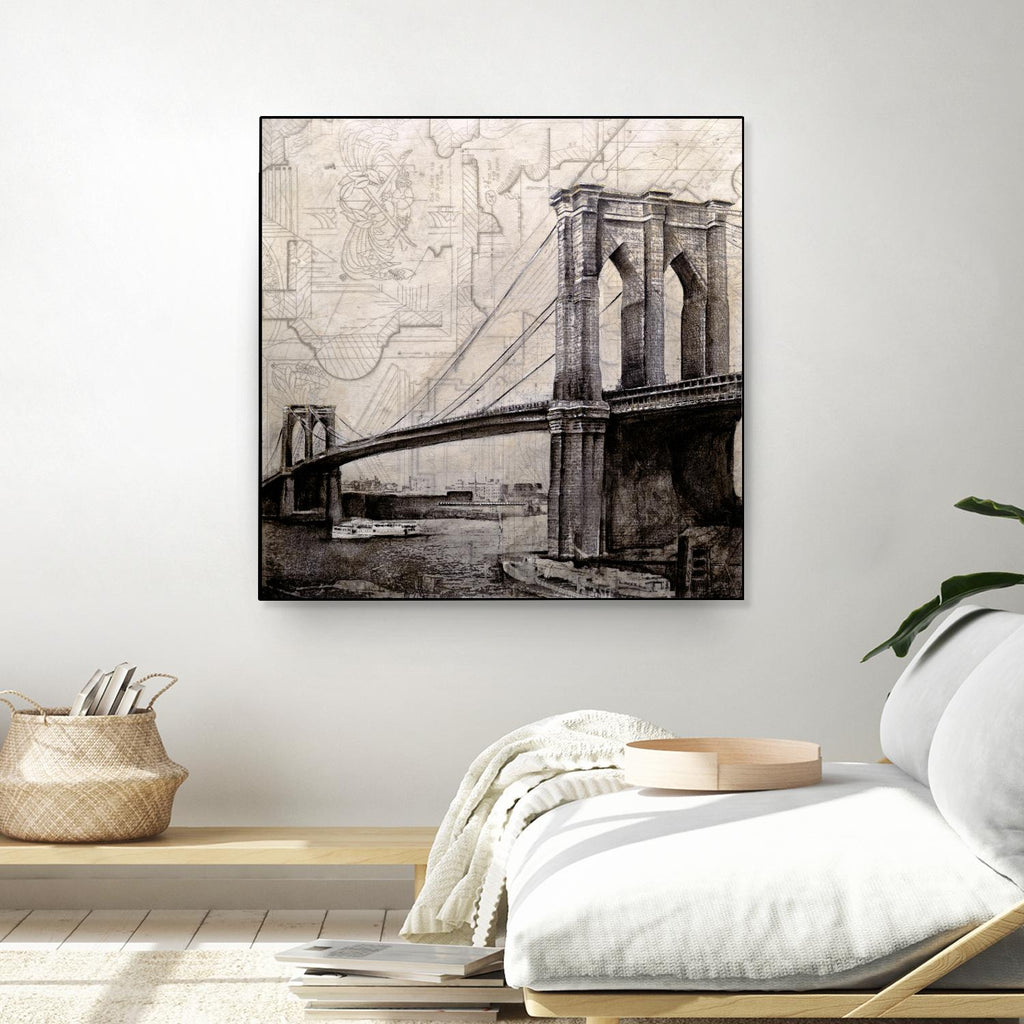 Bridges of Old by John Douglas on GIANT ART - beige city scene