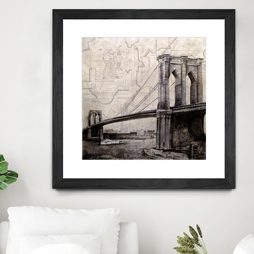Bridges of Old by John Douglas on GIANT ART - beige city scene