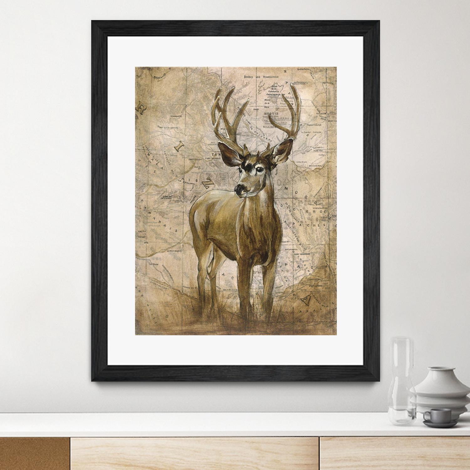 Native Spirit 1 by Elizabeth Hope on GIANT ART - beige animals