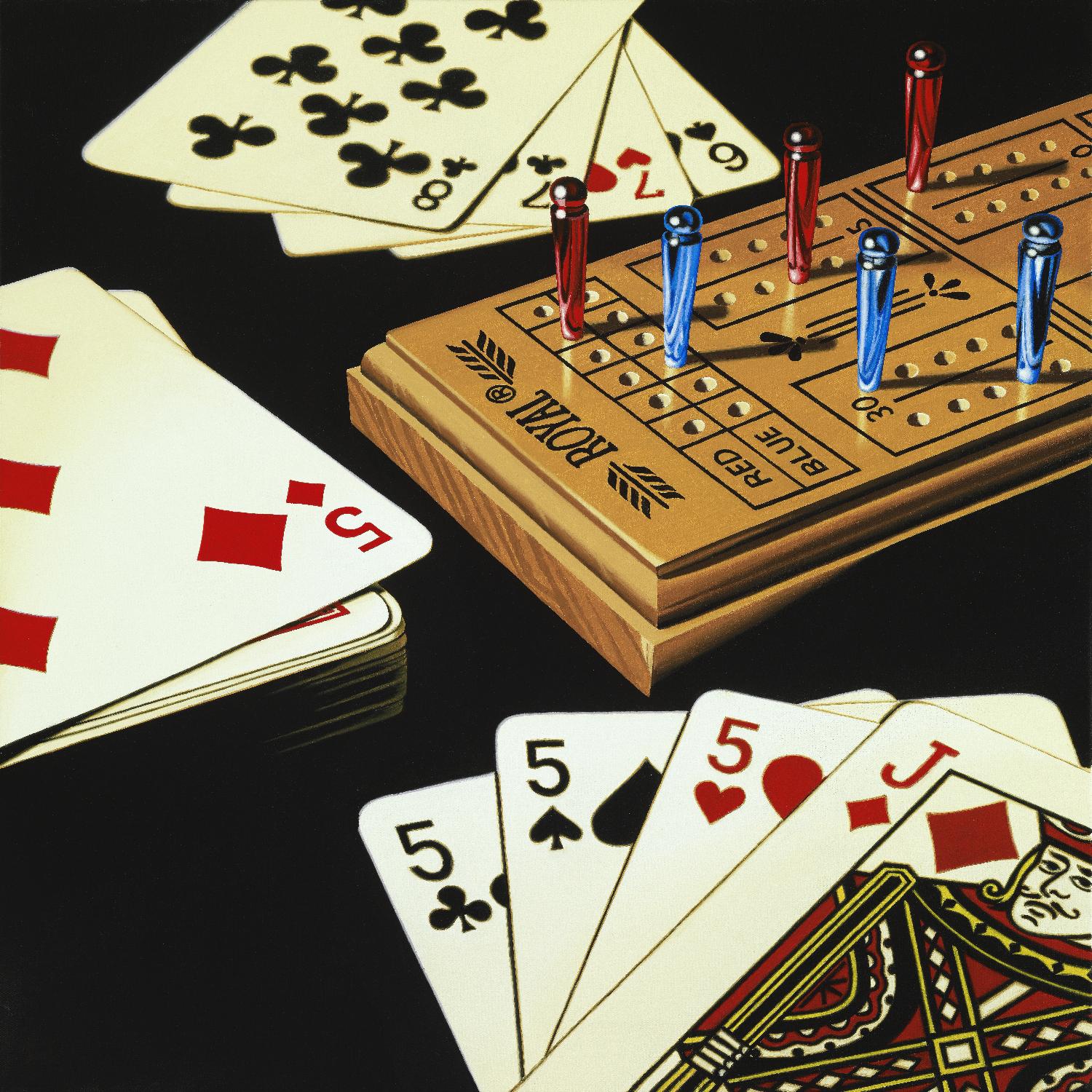 Cribbage par Ray Pelley sur GIANT ART - loisirs blancs