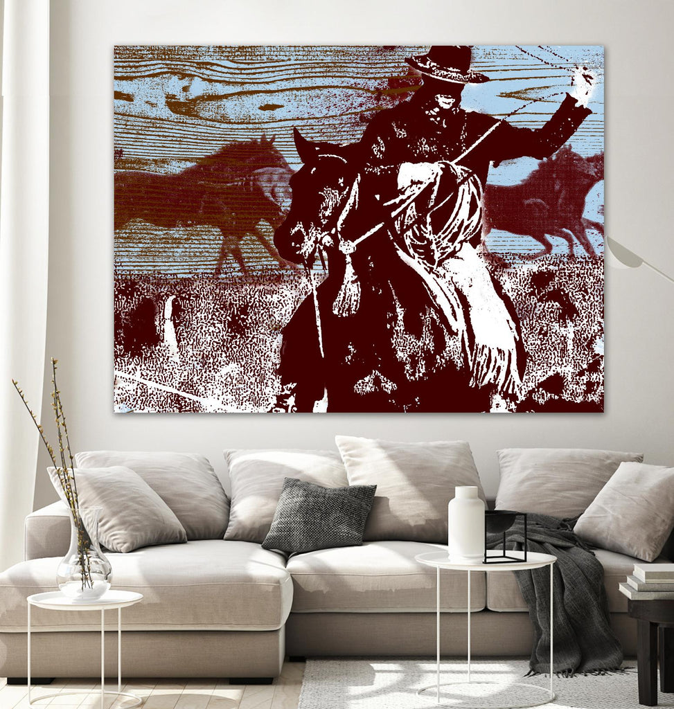 Americana 3 by JB Hall on GIANT ART - blue country look