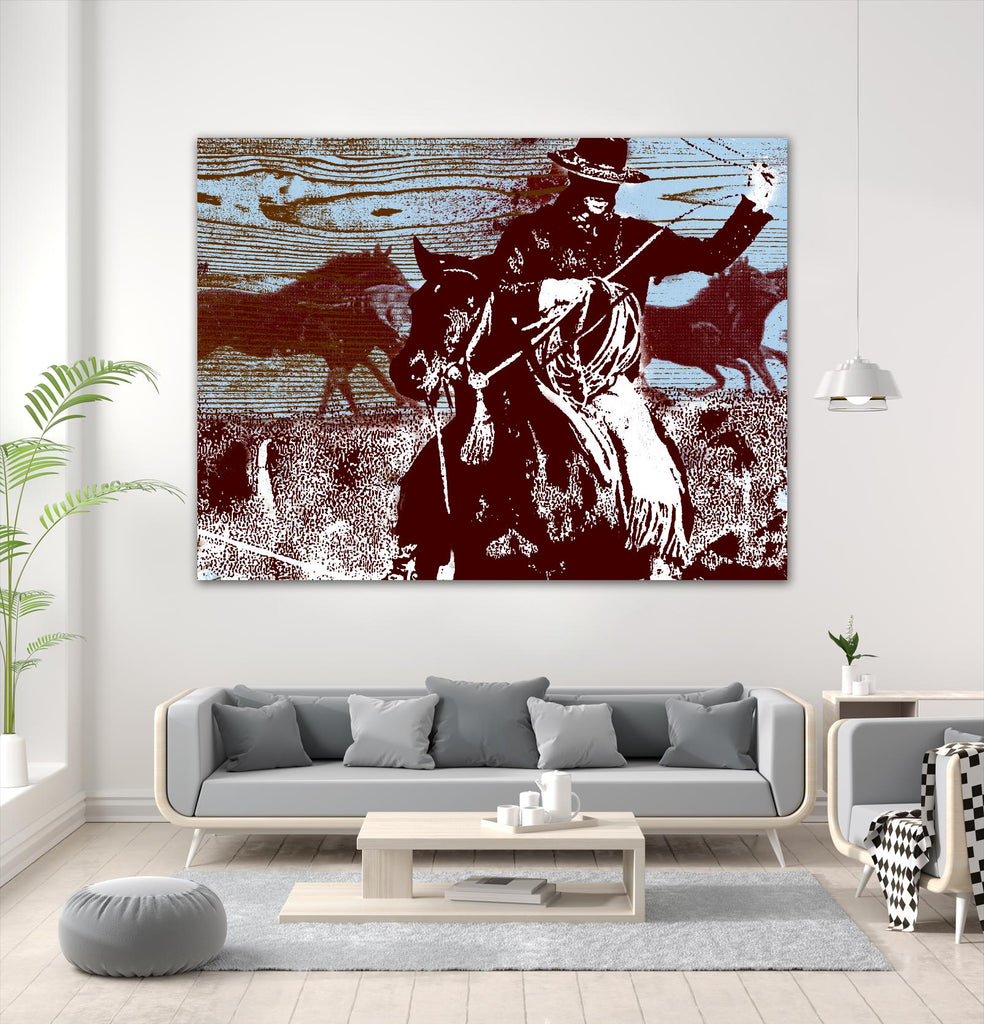 Americana 3 by JB Hall on GIANT ART - blue country look