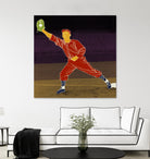 First Base Catch 2 by Robert Williamson on GIANT ART - yellow leisure