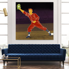 First Base Catch 2 by Robert Williamson on GIANT ART - yellow leisure