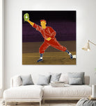 First Base Catch 2 by Robert Williamson on GIANT ART - yellow leisure