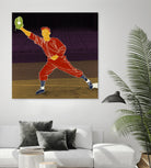 First Base Catch 2 by Robert Williamson on GIANT ART - yellow leisure