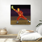 First Base Catch 2 by Robert Williamson on GIANT ART - yellow leisure