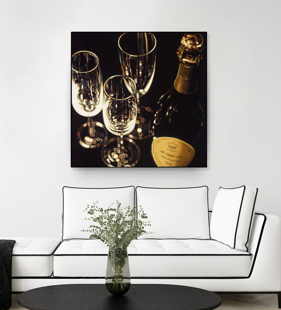 Champagne For Three by Ray Pelley on GIANT ART - white fruit-food-drink