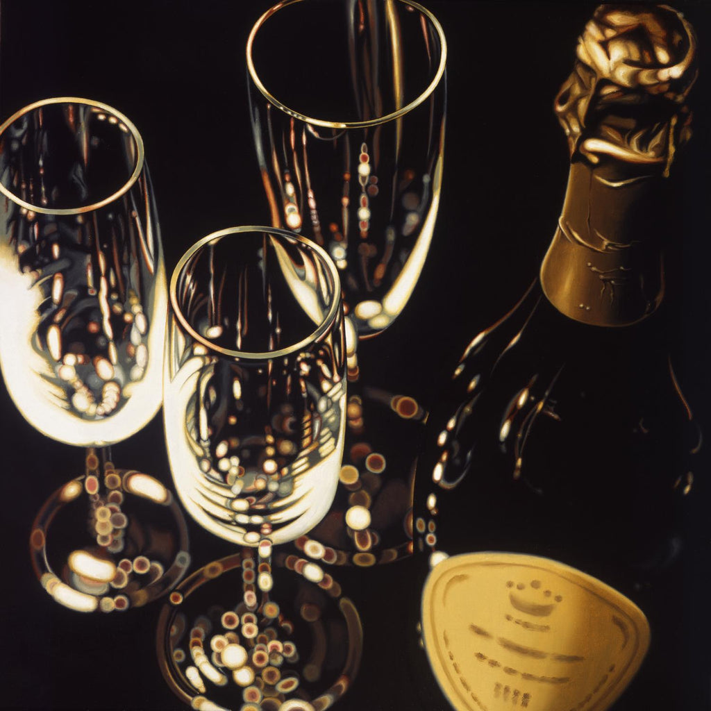 Champagne pour trois par Ray Pelley sur GIANT ART - fruit blanc-aliment-boisson
