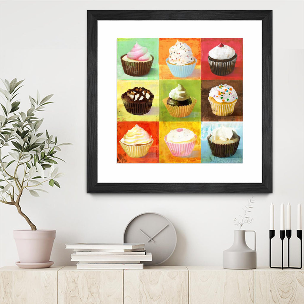 Enjoy Cupcakes by Cory Steffen on GIANT ART - yellow fruit-food-drink