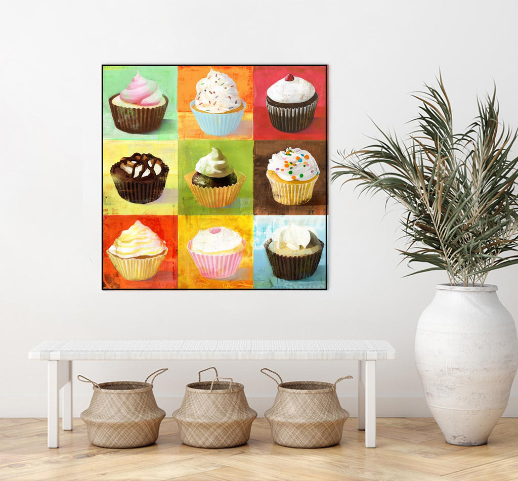 Enjoy Cupcakes by Cory Steffen on GIANT ART - yellow fruit-food-drink