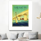 Sarasota by Stella Bradley on GIANT ART - green vintage affiche