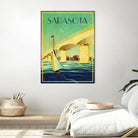 Sarasota by Stella Bradley on GIANT ART - yellow tropical