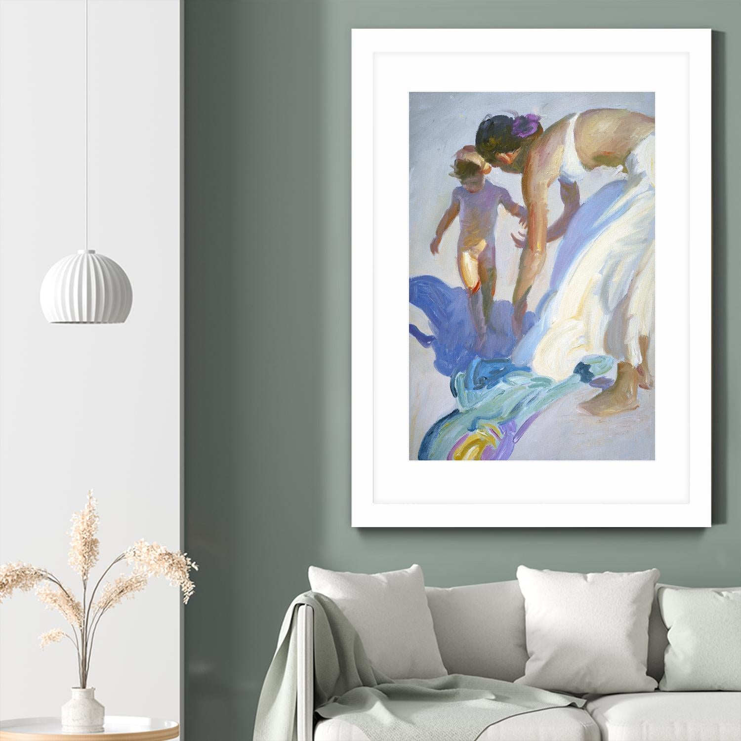 Guidance by John Asaro on GIANT ART - purple sea scene