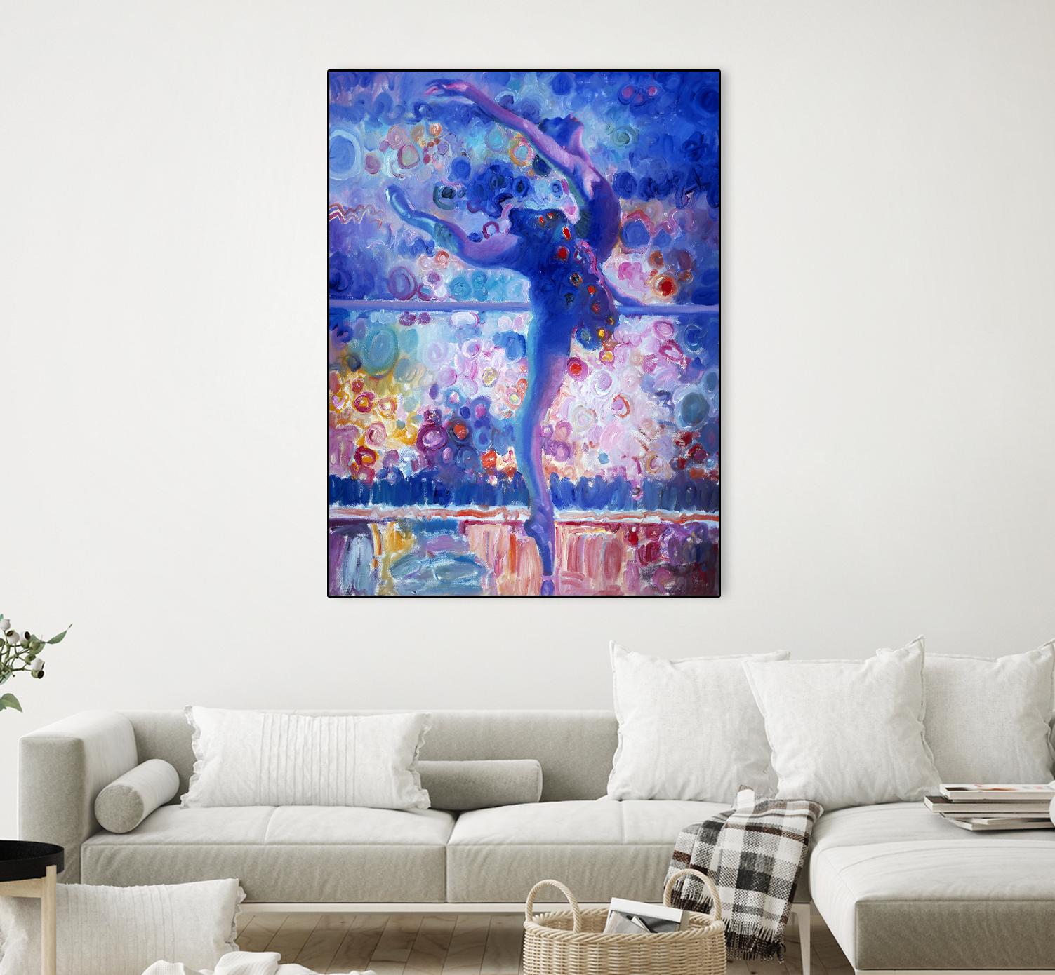 Fire Bird Reheasal by John Asaro on GIANT ART - blue music - dance