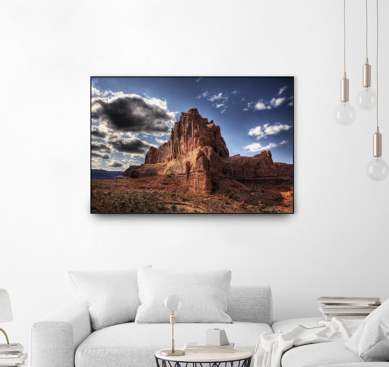 Red Mountain by Jamie Cook on GIANT ART - blue landscape