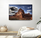 Red Mountain by Jamie Cook on GIANT ART - blue landscape