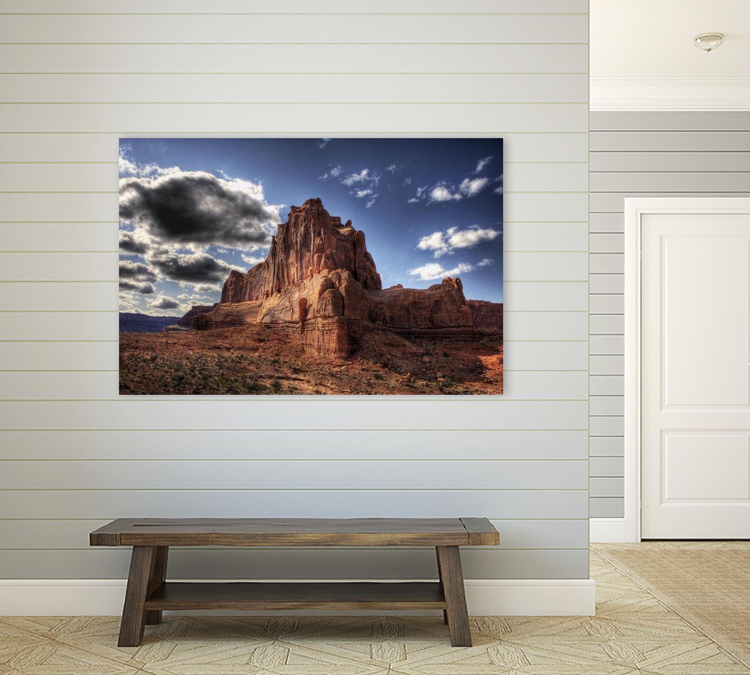 Red Mountain by Jamie Cook on GIANT ART - blue landscape