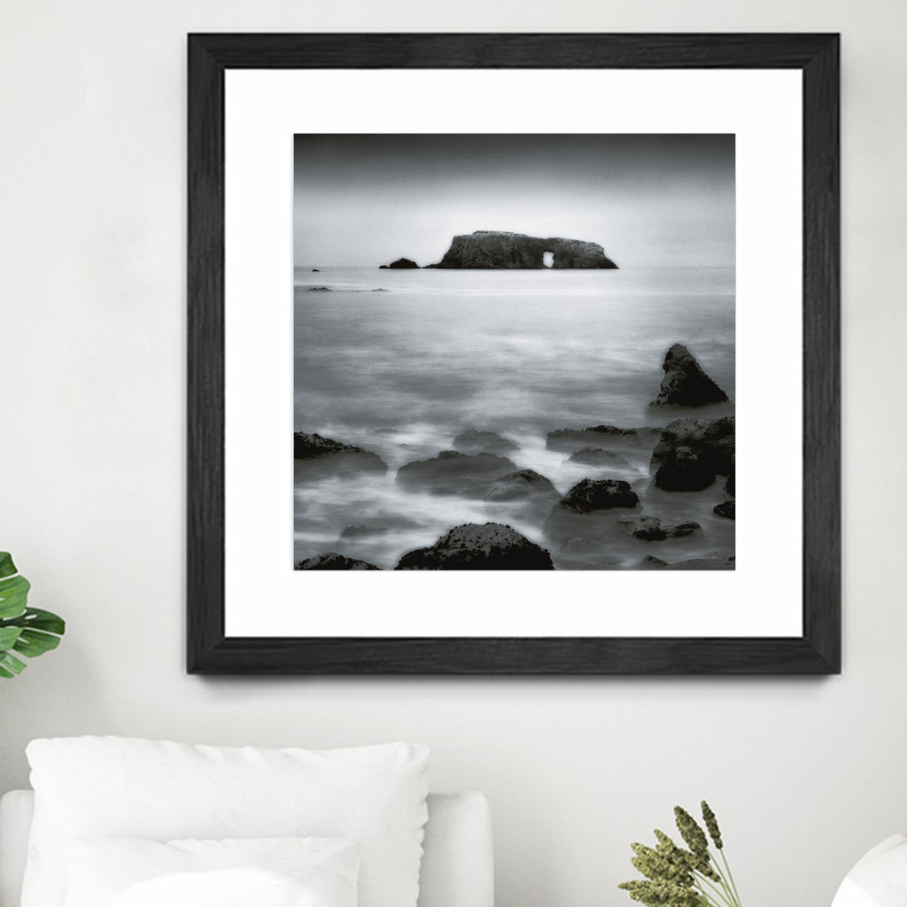 Sea Stack by Jamie Cook on GIANT ART - white sea scene