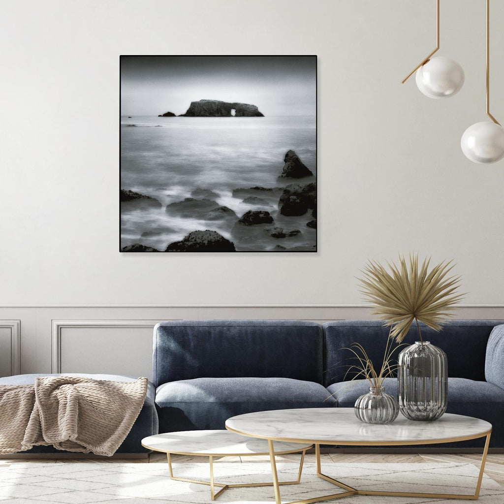 Sea Stack by Jamie Cook on GIANT ART - white sea scene