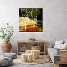 Graffiti Crowns C by Tracy Hiner on GIANT ART - orange contemporary