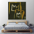 Graffiti Crowns D by Tracy Hiner on GIANT ART - orange contemporary