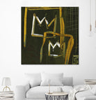 Graffiti Crowns D by Tracy Hiner on GIANT ART - orange contemporary