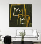 Graffiti Crowns D by Tracy Hiner on GIANT ART - orange contemporary