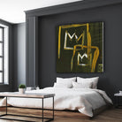 Graffiti Crowns D by Tracy Hiner on GIANT ART - orange contemporary