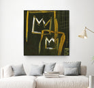 Graffiti Crowns D by Tracy Hiner on GIANT ART - orange contemporary