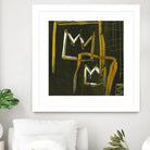 Graffiti Crowns D by Tracy Hiner on GIANT ART - orange contemporary