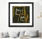 Graffiti Crowns D by Tracy Hiner on GIANT ART - orange contemporary