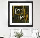 Graffiti Crowns D by Tracy Hiner on GIANT ART - orange contemporary