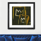 Graffiti Crowns D by Tracy Hiner on GIANT ART - orange contemporary