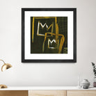 Graffiti Crowns D by Tracy Hiner on GIANT ART - orange contemporary