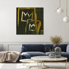 Graffiti Crowns D by Tracy Hiner on GIANT ART - orange contemporary