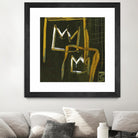 Graffiti Crowns D by Tracy Hiner on GIANT ART - orange contemporary