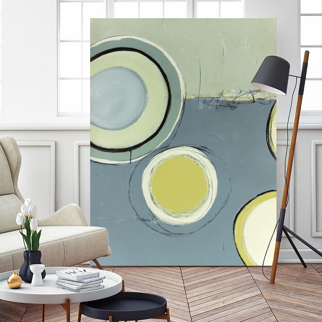 Circle Series 13 by Christopher Balder on GIANT ART - green abstract