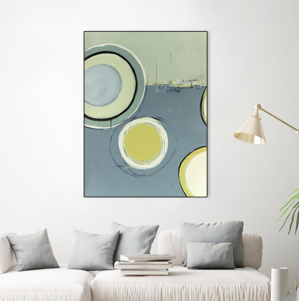 Circle Series 13 by Christopher Balder on GIANT ART - green abstract