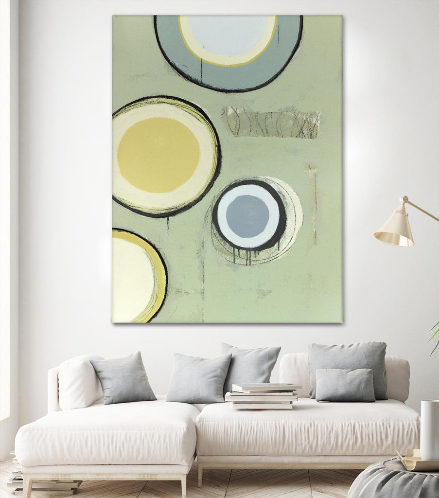 Circle Series 14 de Christopher Balder sur GIANT ART - vert abstrait