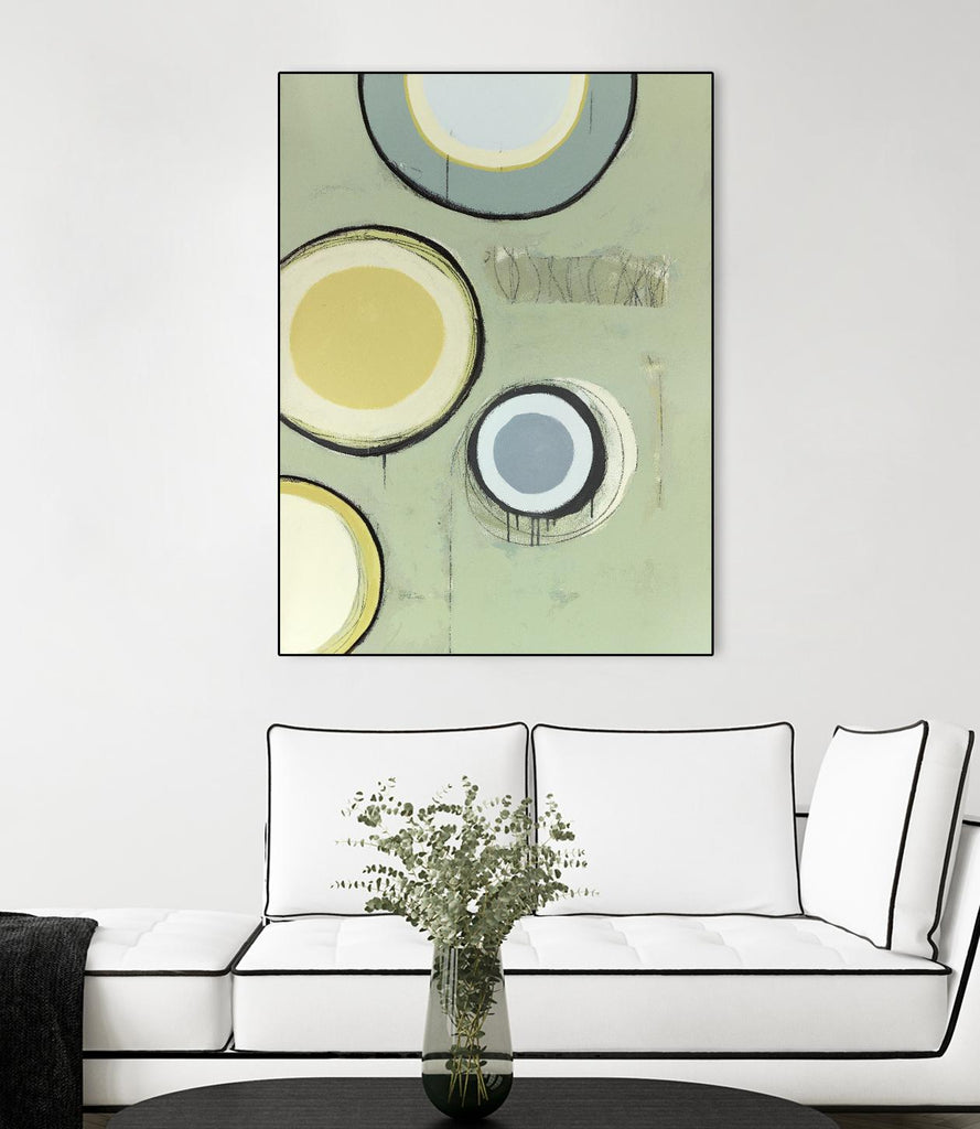 Circle Series 14 by Christopher Balder on GIANT ART - green abstract