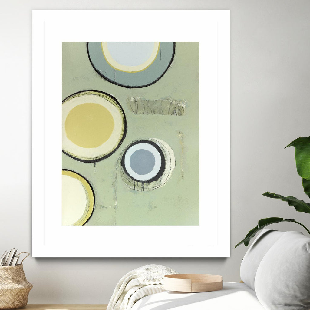 Circle Series 14 by Christopher Balder on GIANT ART - green abstract