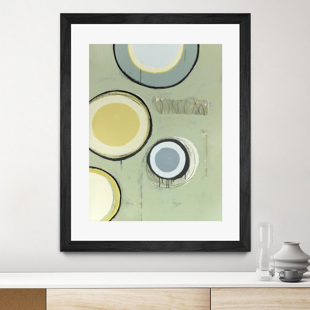 Circle Series 14 de Christopher Balder sur GIANT ART - vert abstrait