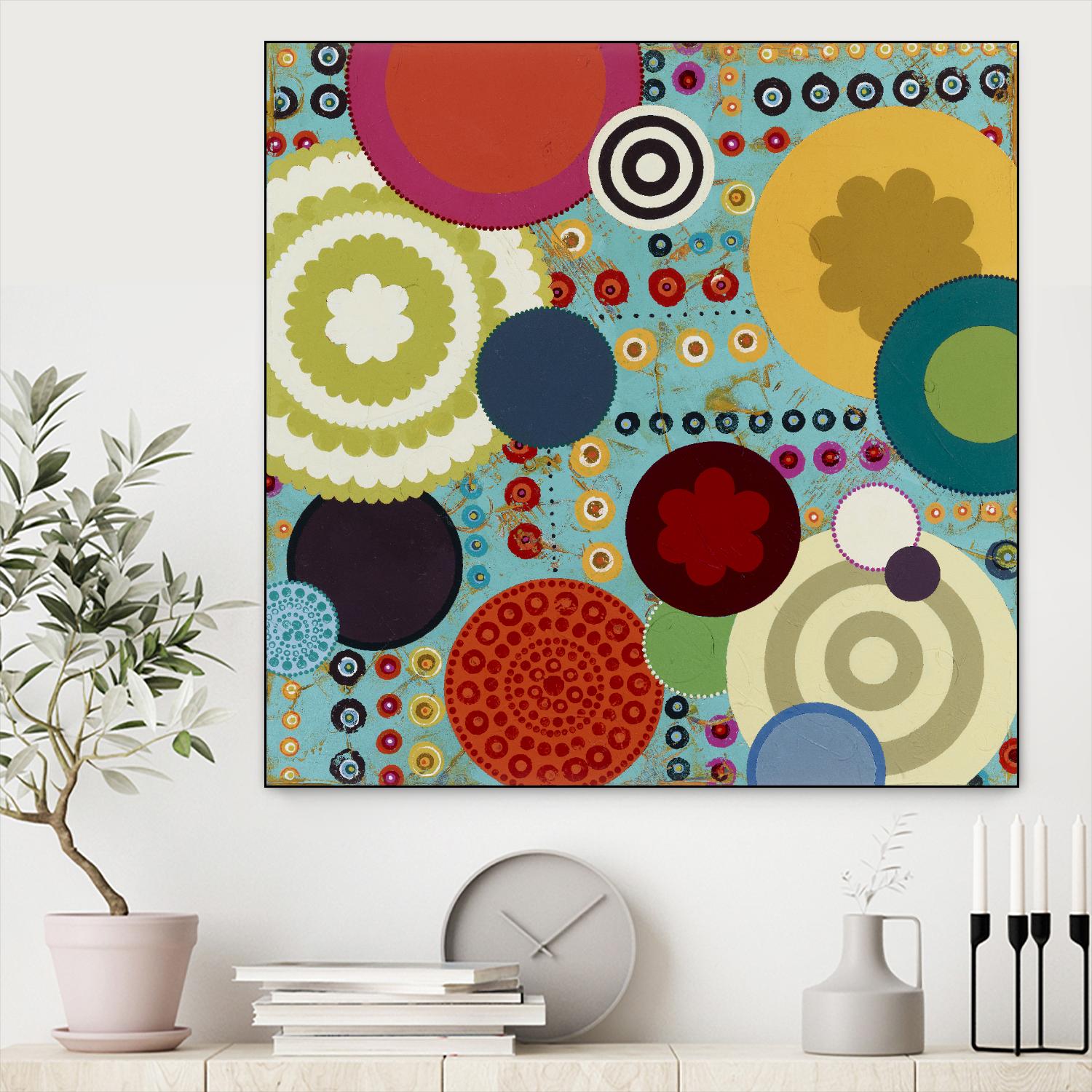 Fiesta 1 by Lisa Kesler on GIANT ART - red contemporary