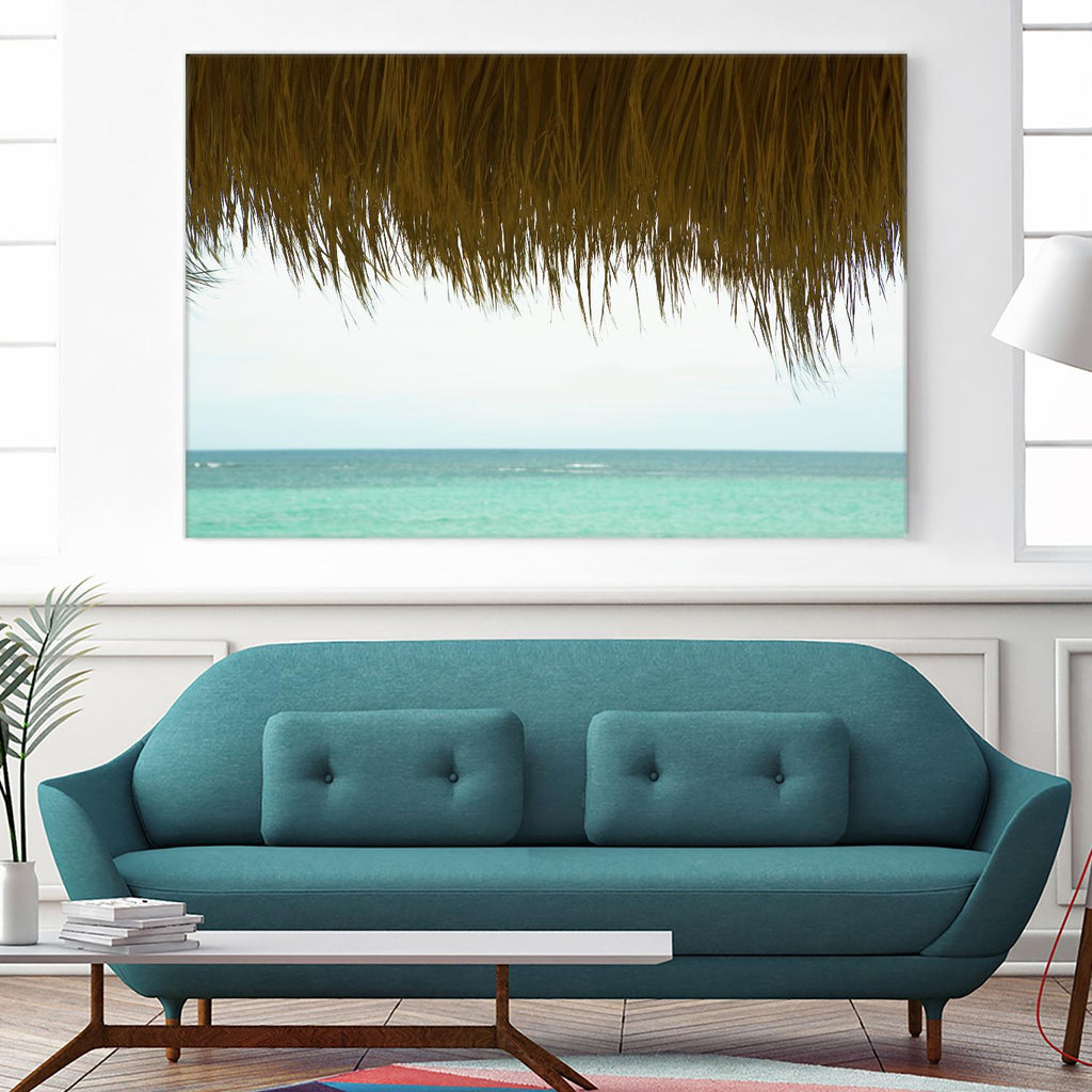 Palapa by Acer Images on GIANT ART - blue sea scene