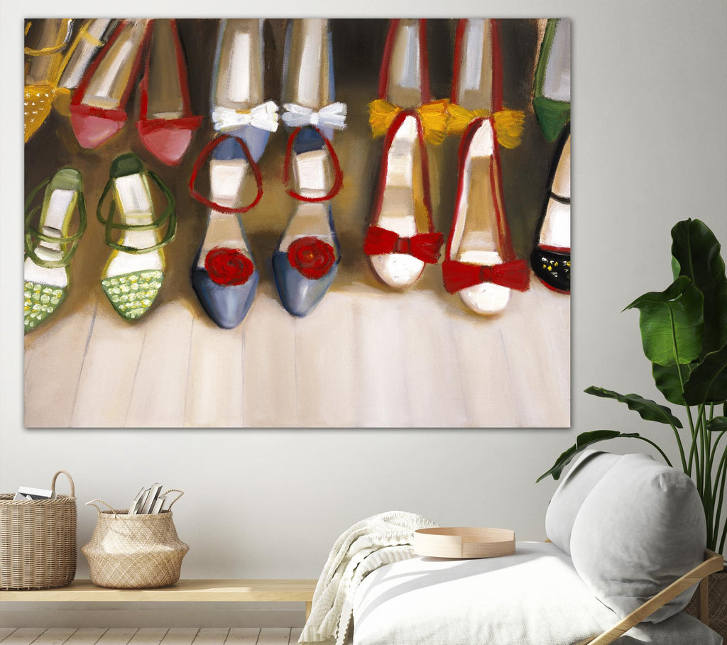 Shoe Seige by Janet Hill on GIANT ART - red fashion