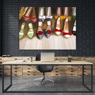 Shoe Seige by Janet Hill on GIANT ART - red fashion