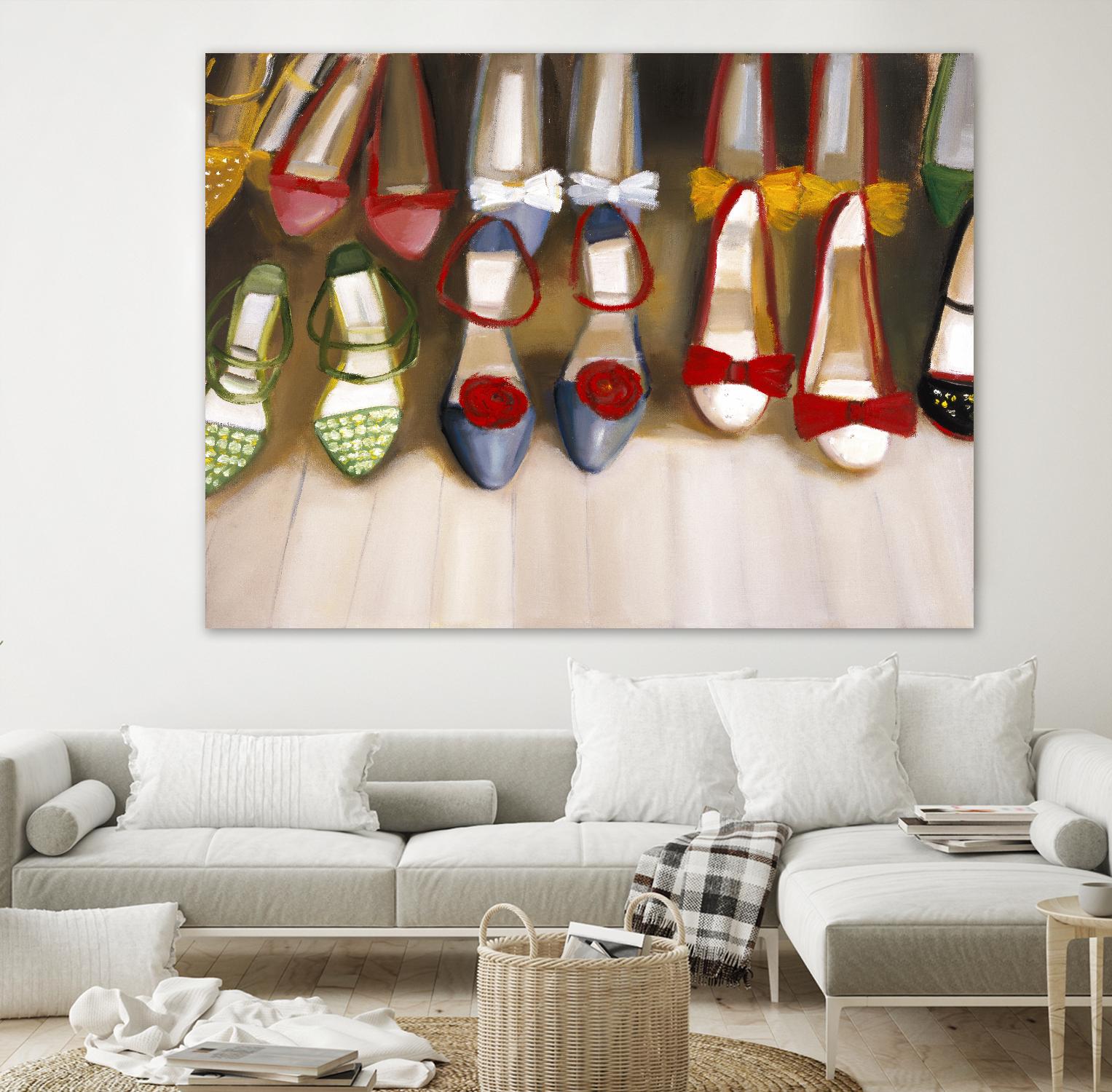Shoe Seige by Janet Hill on GIANT ART - red fashion