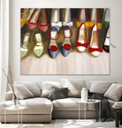 Shoe Seige by Janet Hill on GIANT ART - red fashion